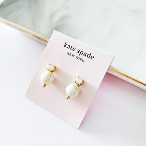 ❗️LAST 1❗️Kate Spade Dainty Pearl Crystal Earrings